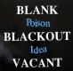 POISON IDEA - Blank Blackout Vacant LP (Vinyl Solution)